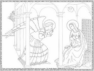 A Slice of Smith Life: The Feast of the Annunciation Coloring Page!