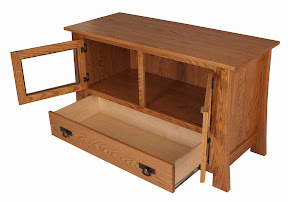 50 x 30 Seville Entertainment Center in Cinnamon Oak