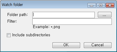 ShareX Task settings - Capture - Watch Folders - Add window