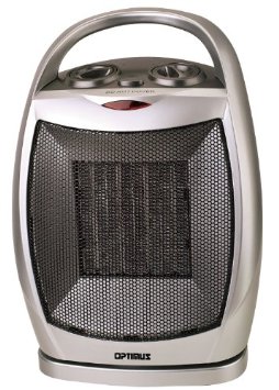  Optimus H-7247 Portable Oscillating Ceramic Heater with Thermostat