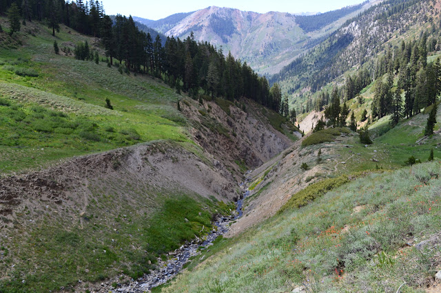 sharp valley of erosion