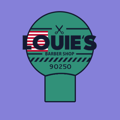 Louie's Barber Shop logo