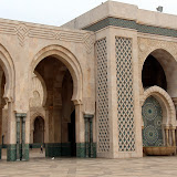 Outside the Hassan II Mosque - Casablanca, Morocco