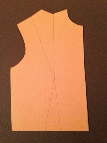 pattern cutting - Centre Front Bodice Dart Tutorial