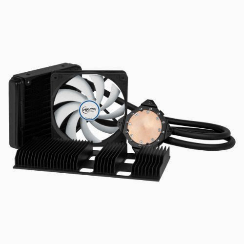  ARCTIC Accelero Hybrid II-120 Water Cooler for Graphics Cards with Backside Cooler for Efficient RAM and VRM Cooling DCACO-V860001-GB Black