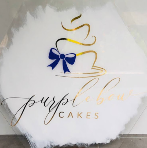 Purple Bow Cakes and Desserts logo