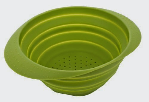  MIU France Collapsible Silicone Colander, Green