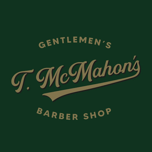 T. McMahon's Barber shop logo