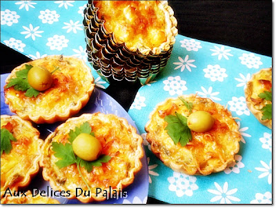 Mini-quiches au thon et aux olives - recette indexée dans les Entrées