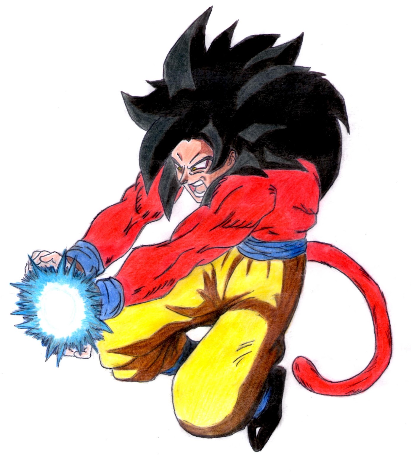 Sint Tico Foto Como Dibujar A Goku Paso A Paso A L Piz Actualizar