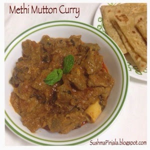 Methi Mutton Curry ~ Mutton Curry with Fenugreek Leaves
