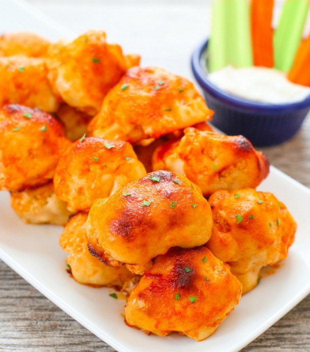 cauliflower buffalo bites