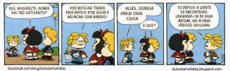 Clube da Mafalda:  Tirinha 746 