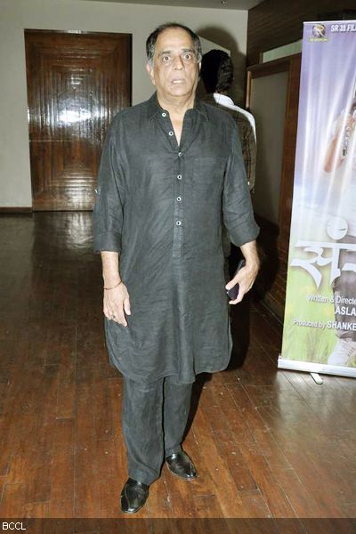 Director Pahlaj Nihalani arrives at the launch of <strong>Bhojpuri movie</strong> '<strong>Sansar</strong>', held at Escobar in Mumbai on February 4, 2013. (Pic: Viral Bhayani)