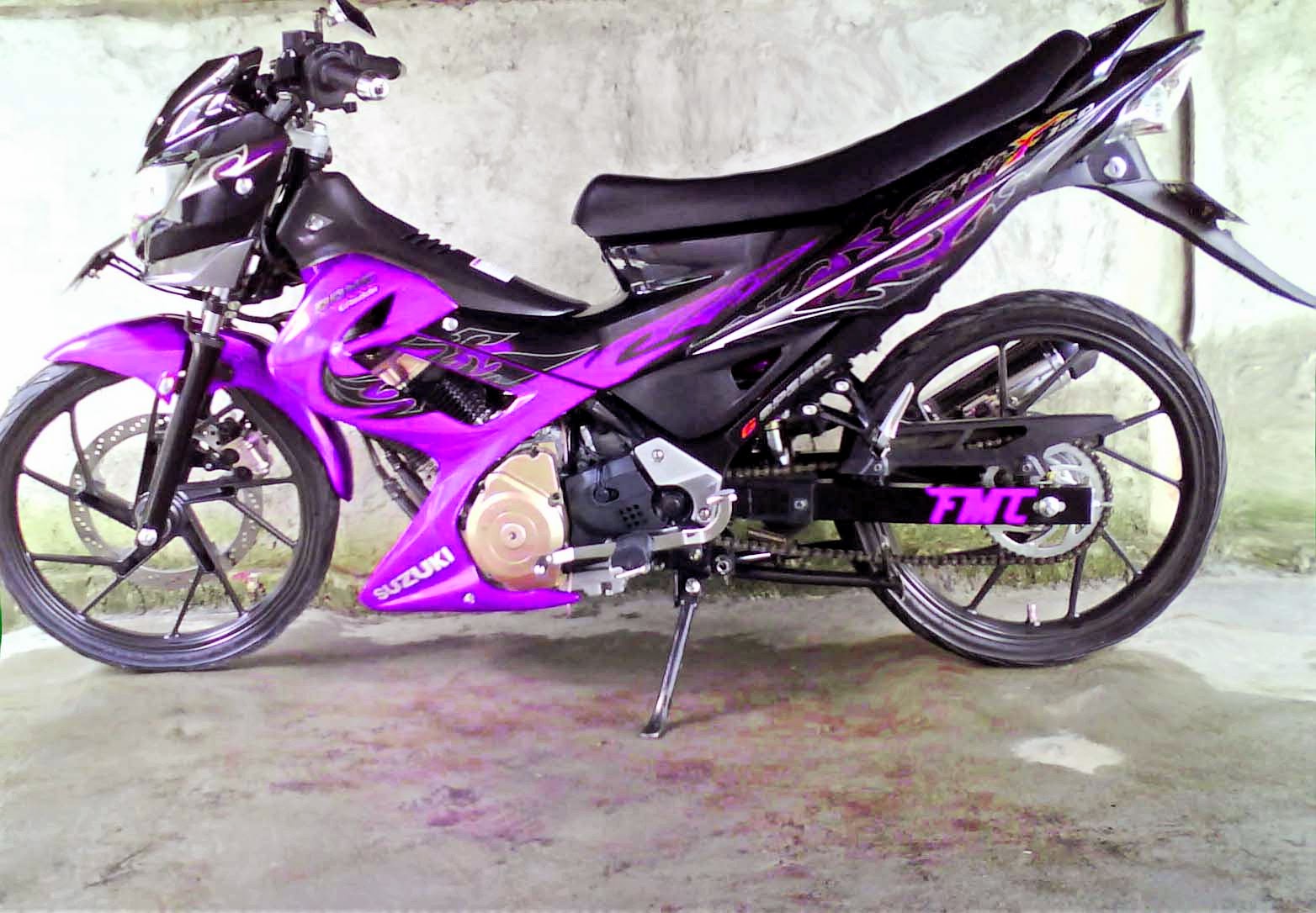 modifikasi motor suzuki satria 2 tak