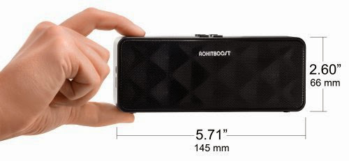  Rectangle Wireless Portable Bluetooth Speaker by Rokit Boost - Speakerphone Hybrid Powerful 6 Watt Bluetooth Speaker - Built in Microphone