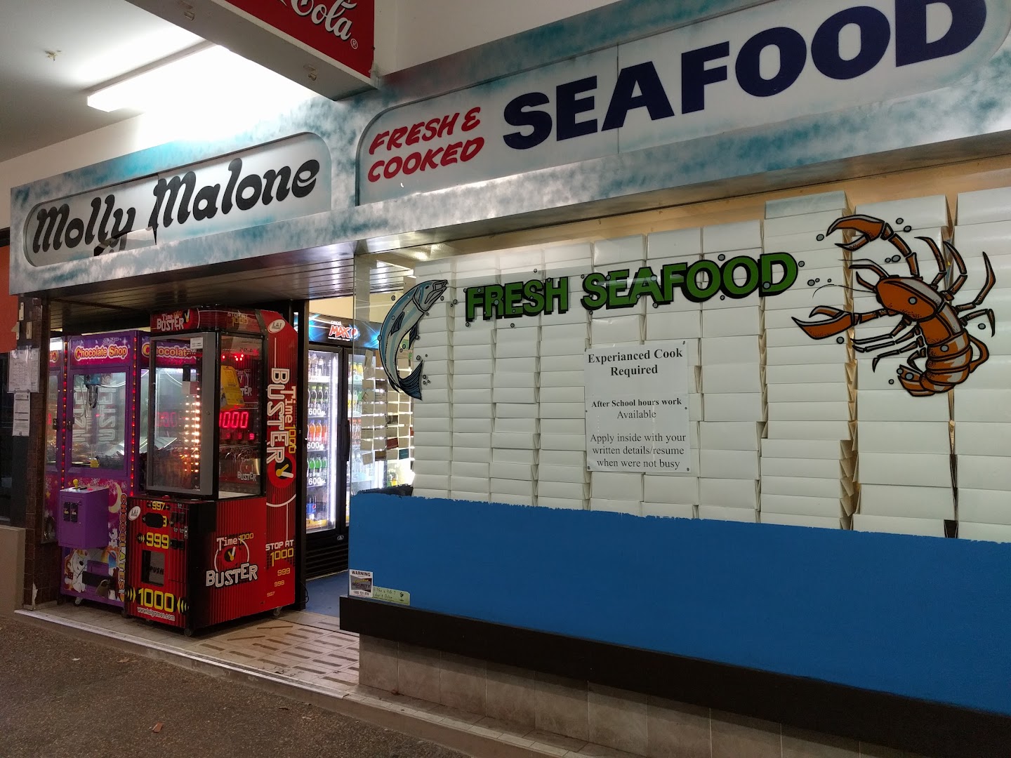 Molly Malone's Fish & Chips Restaurant in Coffs Harbour