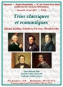 Affiche du concert "Trios classiques et romantiques"