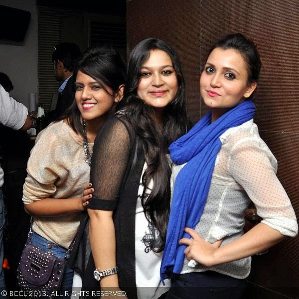 Sremon, Sulagna and Polo during a party at Underground. 