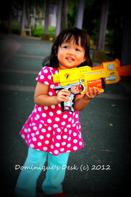 Tiger girl with the gun