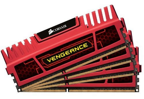  Corsair Vengeance Red 16GB (4x4GB)  DDR3 2133 MHz (PC3 17000) Desktop Memory (CMZ16GX3M4X2133C11R)
