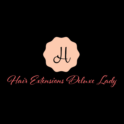 Hair extensions deluxe lady logo