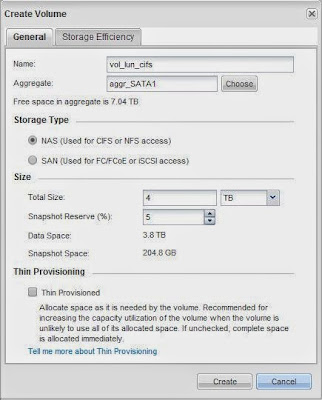 Crear volumen NAS para CIFS en SAN NetApp