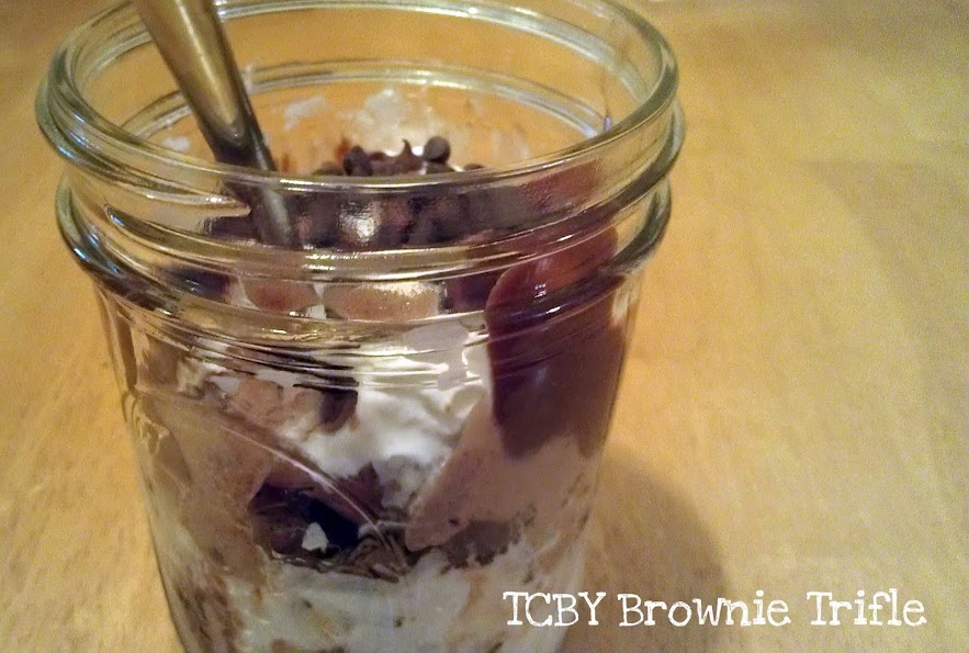 TCBY Chocolate Chocolate Frozen Yogurt Brownie Trifle #TCBYGrocery 
