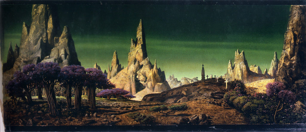 Matte Shot - a tribute to Golden Era special fx: Forbidden Planet -  Shakespeare in Space