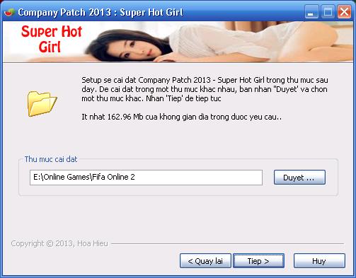 Company Patch 2013 - Super Hot Girl by Hiếu Master Caidatpatch