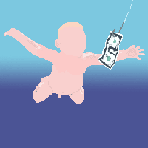 Nirvana lança Nevermind gif animado