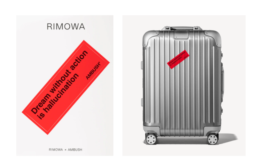 Rimowa Sticker: Dream without action is hallucination