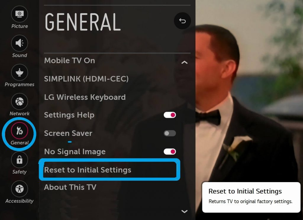 LG TV WiFi Turned Off: Do Factory Reset