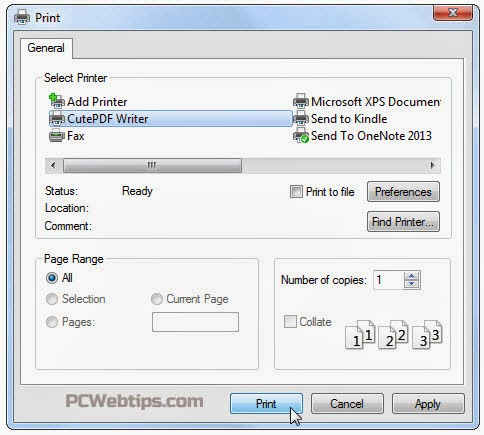 instalar a una impresora Virtual Windows | PCWebtips
