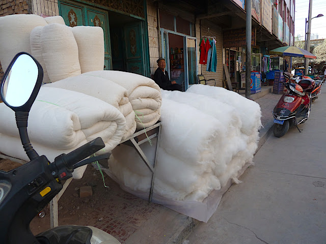 wool seller in Kashgar