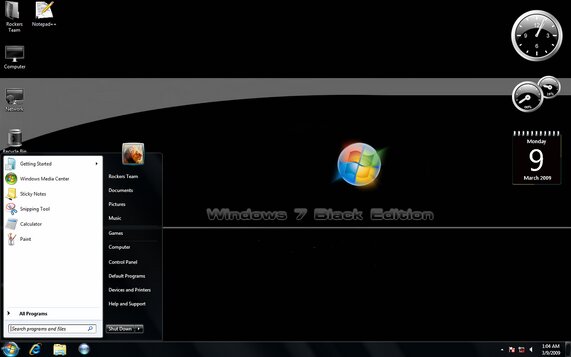 Windows 7 Ultimate Black Edition