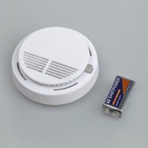  BestDealUSA Home Security System Photoelectric Wireless Smoke Detector Fire Alarm White