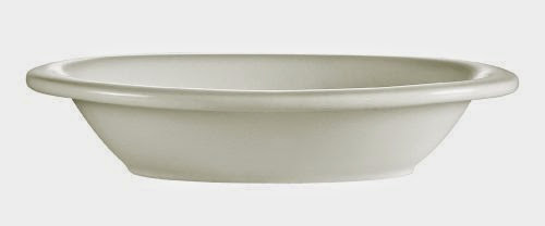 CAC China Rolled Edge 22-Ounce Stoneware Deep Oval Baking Bowl, 10-1/4 by 7-1/2 by 2-Inch, American White, Box of 12