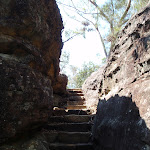 Gibbergong track using stone stairs near the end of the boardwalk (118852)