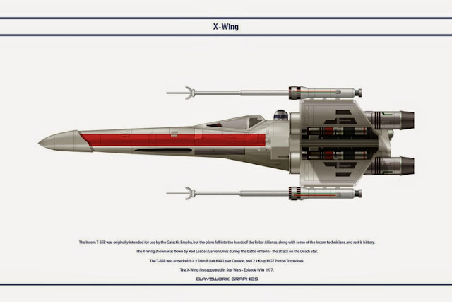 X-Wing de Clavework Graphics