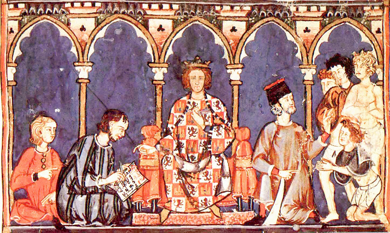 Alfonso X el Sabio y su corte