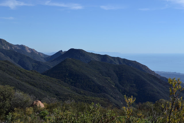 lower peaks in front of the range