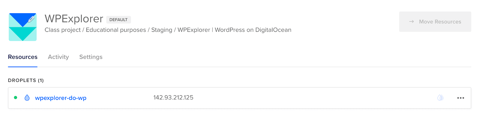 gotícula digitalocean pronta