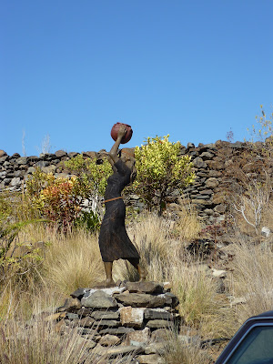 Skulptur vor dem Museum der Guanchen