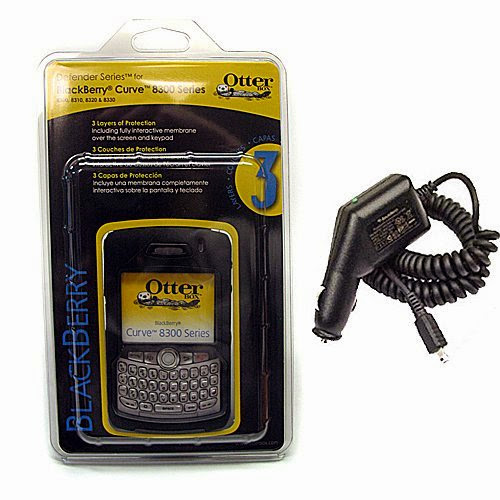  Otterbox Defender Case and Car Charger for Blackberry Curve 8300 8310 8320 8330