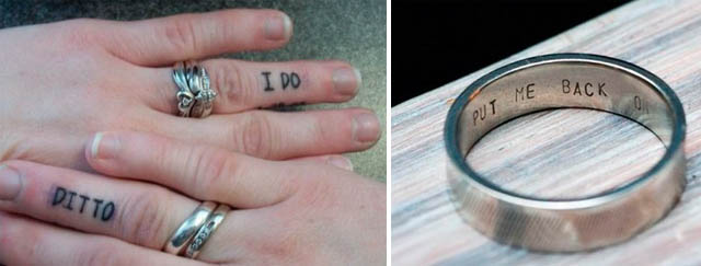 Dark Roasted Blend: Unique Wedding Rings & Engraving Ideas