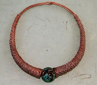Woven Wire Necklace by Lisa Van Herik