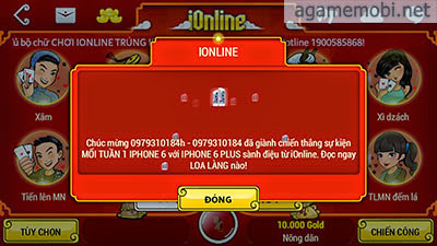 Game iOnline 308 Thêm Tiến Lên Đếm Lá