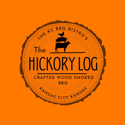 The Kansas City BBQ Bistro's Hickory Log BBQ logo