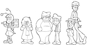 Chespirito characters coloring pages
